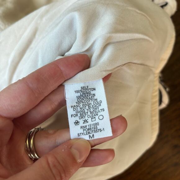 NWT Storia Quilted Jacket Sz M Paisley Printed Black Beige Grannycore - Picture 8 of 11